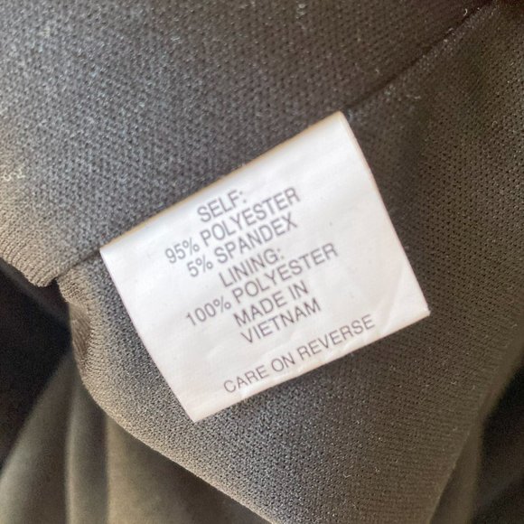 NY&C Black Sheath High Neck Dress with Gold buttons and 3/4 length sleeves XL - Picture 6 of 9